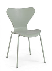 Silla de comedor de polipropileno verde TESSA 50x49,5x h82 cm