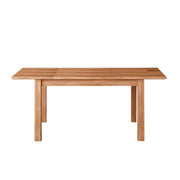 Mesa de comedor extensible de nogal country en madera de melamina 80x120-160 cm