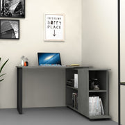 Escritorio Oslo con librería de cemento 120x60xh 74 cm