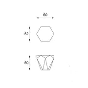 Mesas de centro modernas de piedra beige cm 60 x 60 xh 50