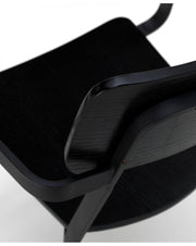 4x Silla de madera lacada - Cabeza de mesa Woody