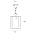 Colgante E27, línea blanca domus
