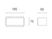 12W Led 4000K línea de cajas de café con apliques