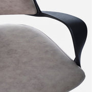 Silla de oficina ejecutiva moderna Bart en tela gris