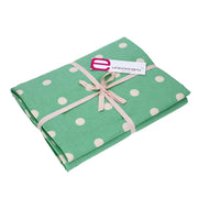 Mantel rectangular lunares verde agua cm140x180