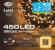 Catena lineare 450 LED Tradicional 18,5m