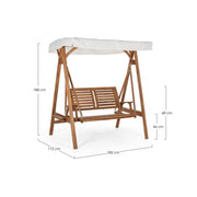 Mecedora 2 plazas 185x112x188h cm