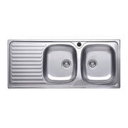 Fregadero 116x50 SA138 2 senos y escurridor izquierdo