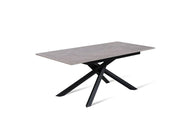 Mesa extensible antracita-negro 90 cm x 140- 190 cm H. 76 cm