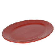 Plato julieta rojo ovalado cm35x26h3