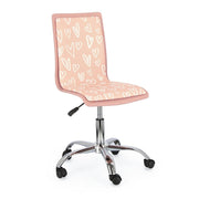 Silla de oficina Young Hearts polipiel acero 42,5 x 40 x 87 cm