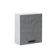 Unidad de pared de cocina gris hormigón 1 puerta Cm 60x32xH 72