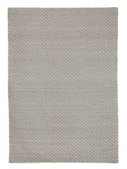 Moqueta exterior gris de fibra sintética tejida a mano 230x350