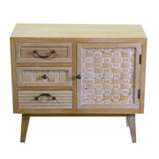 Muebles de madera natural 1 Anta + 3 Cajones 30 x 70 x H 60 cm