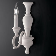 Aplique de madera blanco Shabby one luz 21x h40 cm