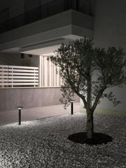 Lámpara de pared de aluminio fundido con difusor de termoplástico opalino - 18W - 2156 lúmenes - Luz natural - IP65 grafito