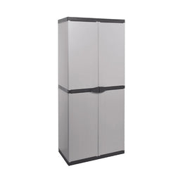 Armadio in resina con portascope e ripiani cm 68 x 39.5 x 168 h