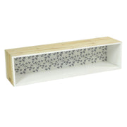 Estante de madera rectangular Lucia cm60x15x15