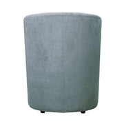 Sillón de tela con puf extraíble DJERBA Gris claro 63,5x 62,5x h76 cm
