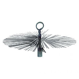 Escobilla redonda para chimenea de 25 cm de diámetro, fiable y de calidad de la marca SIT.