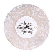 Reloj de madera beige redondo cm ø32h5