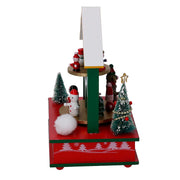 Caja de música de madera casa verde cm12x17h22