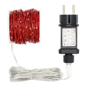 Cadena 500 MicroLED Bobina 25m cable metal rojo