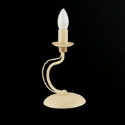 Lámpara de mesa de hierro Ivory Decape con acabado Dorado una luz 17x h27 cm