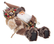 Figura de Papá Noel Sentado Natural de 8x