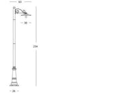 Elegante estructura de aluminio fundido pintado de blanco para lámparas de ahorro energético