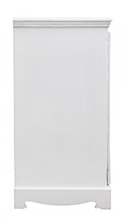 Aparador en MDF dos puertas cuatro cajones Bianca BLANC 100x40x h80 cm