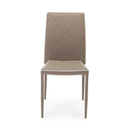 Silla moderna de polipiel gris paloma