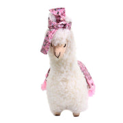 Hoja blanca con lazo de flores rosas cm22x11h33