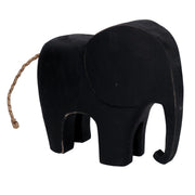 Elefante grande de madera negro yo-3158a cm 28x8H25