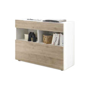 Aparador 1 cajón 1 solapa blanco-roble 111x42xh 82 cm(ASTRAKATMBLRC-209007-05K)
