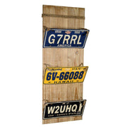 Buzón de madera con 3 cajones cm30x81x13