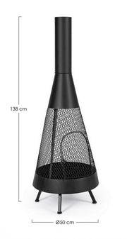 Brasero Efesto A Negro D50X138H