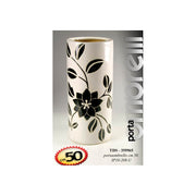 Soporte de entrada de entrada blanca floral h. 50 cm