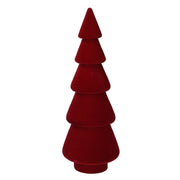 Árbol de madera y terciopelo rojo cmø9h25