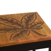 Mesa de centro diseño hoja ca-9737 cm. 51 x 51 h 61