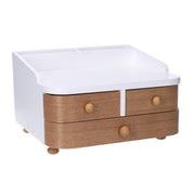 Joyero de madera marrón cm20x19h13