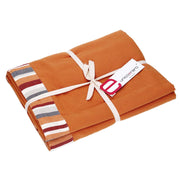 Mantel Raya ribete burdeos cm5 hilo teñido cm140x180