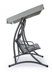 Mecedora biplaza acero Antracita GRELY 145x120x h185 cm