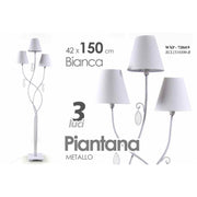 Lámpara de mal estado de planta baja 3 luces CM White 150 Metal