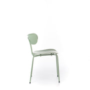 Silla de polipropileno con asiento verde
