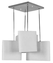 Lámpara moderna de cristal de metal blanco 72 x 68 h 63 cm