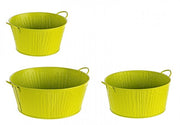 4x Set3 C.Bark Florero C-Handle A Verde