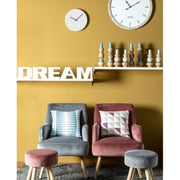 Sillón de salón vintage en terciopelo gris ADELINE 60x67x h79 cm