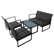 Sala de estar Oregon en ratán polivinílico de piezas