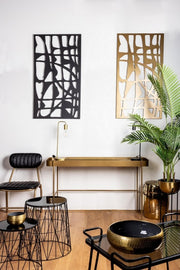 Zaira Decoración Pared Negro 60X110